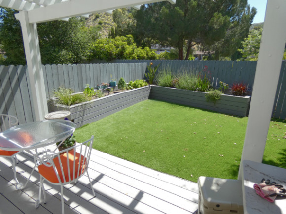 east backyard east garden area