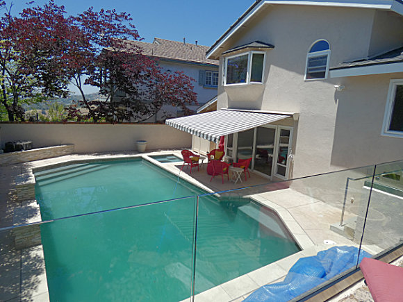 pool from upper patio